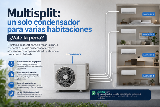 Multisplit: un solo condensador para varias habitaciones, ¿vale la pe