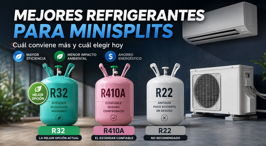 Los mejores refrigerantes para minisplits: cuál conviene más y cuál elegir hoy