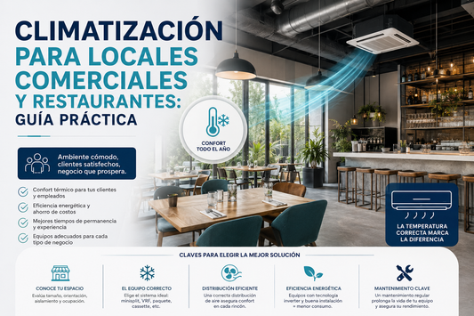 Climatización para locales comerciales y restaurantes: guía práctica