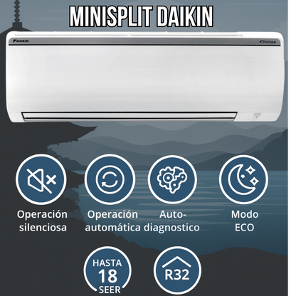 Minisplit inverter Daikin - Climas Trane